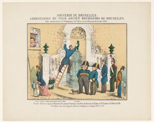 Verhaftung von Manneken Pis, 1845 von Anonymous