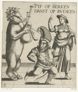 Bär mit Dudelsack von Anonymous