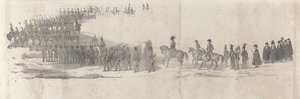 Beerdigung des verstorbenen Königs Wilhelm II. in Delft am 4. April 1849 von Anonymous