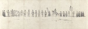 Beerdigung des verstorbenen Königs Wilhelm II. in Delft am 4. April 1849 (Blatt 3) von Anonymous