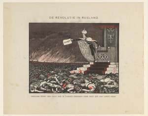 Blutige Unterdrückung durch Zar Nikolaus II. der Revolution von 1905 von Anonymous