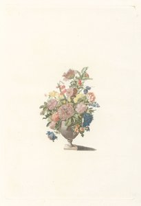 Blumenvase mit unter anderem Pfingstrosen von Anonymous