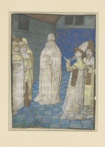 Boccaccio vermittelt in einer Diskussion (Die Schicksale edler Männer und Frauen)