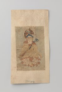 Buddha mit Ruyi in der Hand, sitzend auf einer Lotusblume von Anonymous