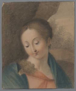 Büste von Maria, nach unten blickend von Anonymous