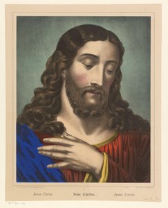 Christus mit Hand auf der Brust von Anonymous