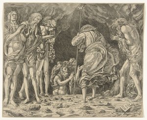 Christus rettet Seelen aus dem Fegefeuer von Anonymous