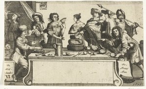 Der Franzose und der Holländer, 1673 von Anonymous