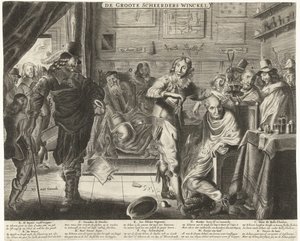 Der Bauer im großen Barbierladen, ca. 1650