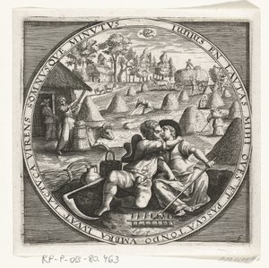 Der Monat Juni, Heumachen, ca. 1600 von Anonymous