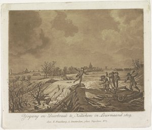 Deichbruch bei Kedichem, 1809 von Anonymous