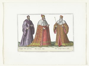 Drei Männer in italienischer Mode, ca. 1580