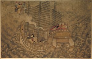 Ein Schiff mit schlafender Besatzung