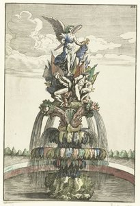 Brunnen mit Statue von Victoria von Anonymous