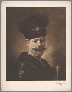 Porträt eines Mannes (Rembrandt [?]) von Anonymous