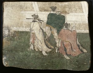 Fragment einer Wandmalerei