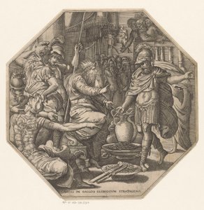 Furius Camillus vor einem König von Anonymous