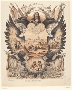 Gedenktafel zur Feier des 200-jährigen Entsatzes von Groningen 1672-1872 von Anonymous