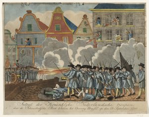 Gevechten bei der Schaarbeekse Poort in Brüssel, 1830