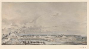 Ansicht von Fort Elmina an der Küste von Ghana von Anonymous
