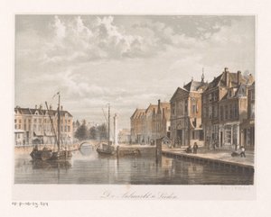Ansicht des Aalmarkts in Leiden von Anonymous