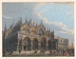 Ansicht der Basilika von San Marco