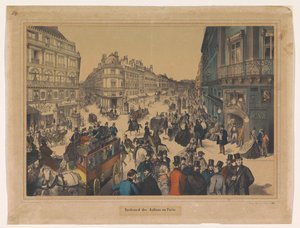 Ansicht des Boulevard des Italiens in Paris von Anonymous