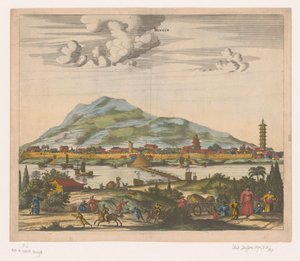 Ansicht der chinesischen Stadt Nanjing Lankin von Anonymous