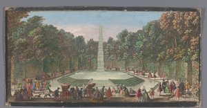 Ansicht des Fontaine de l’Obélisque im Garten von Versailles