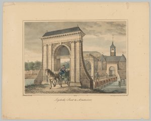 Ansicht des Leidsepoort in Amsterdam von Anonymous