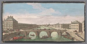 Ansicht der Pont Royal über die Seine in Paris, Blickrichtung Pont Neuf von Anonymous