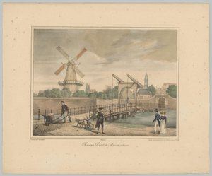 Ansicht auf das Raampoort in Amsterdam