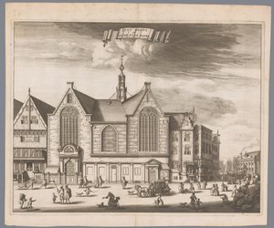 Ansicht der Sint-Olofskapelle (Oudezijds Kapel) in Amsterdam