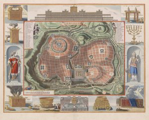 Ansicht des Tempelbergs von Jerusalem vom Osten