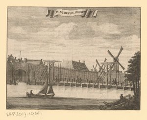Blick auf das Weteringpoort in Amsterdam von Anonymous