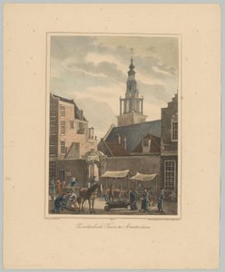 Blick auf den Zuiderkerksturm in Amsterdam von Anonymous