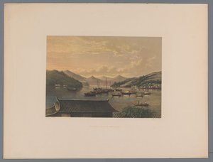 Gezicht op de baai van Nagasaki (Souvenir du Japon vues d