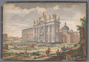 Ansicht der Kirche Sankt Johannes im Lateran in Rom von Anonymous