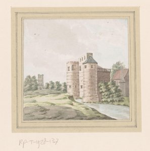 Ansicht der Ruine von Schloss Zandenburg in Veere von Anonymous