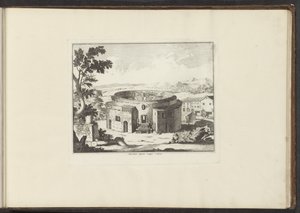 Ansicht der Ruine des Mausoleums von Augustus in Rom von Anonymous