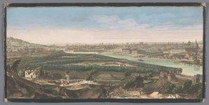 Ansicht der Stadt Paris vom Dorf Chaillot aus gesehen