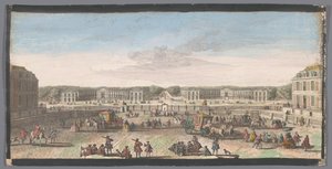 Ansicht der Stallungen des Schlosses von Versailles