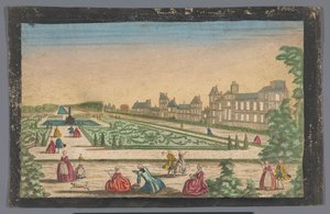 Blick auf den Garten und das Palais de Fontainebleau von Anonymous