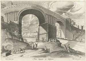 Ansicht einer Brücke der Stadt Segovia
