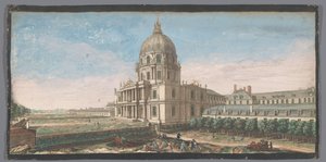 Ansicht des Hôtel des Invalides in Paris