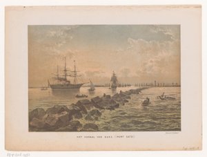 Ansicht des Suezkanals bei Port Said