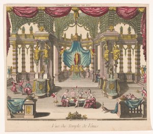 Ansicht des Innenraums des Tempels der Venus von Anonymous