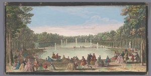 Ansicht der Île Royale im Garten von Versailles