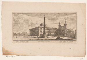 Ansicht des Platzes hinter der Basilika St. Johannes im Lateran, Rom von Anonymous
