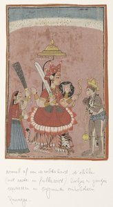Göttin Durga und Hanuman